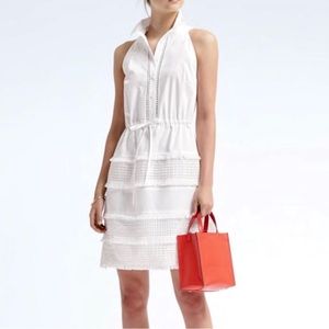 BR Petite Shirt Dress – White